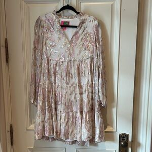 Lilly Pulitzer long sleeve pink dress